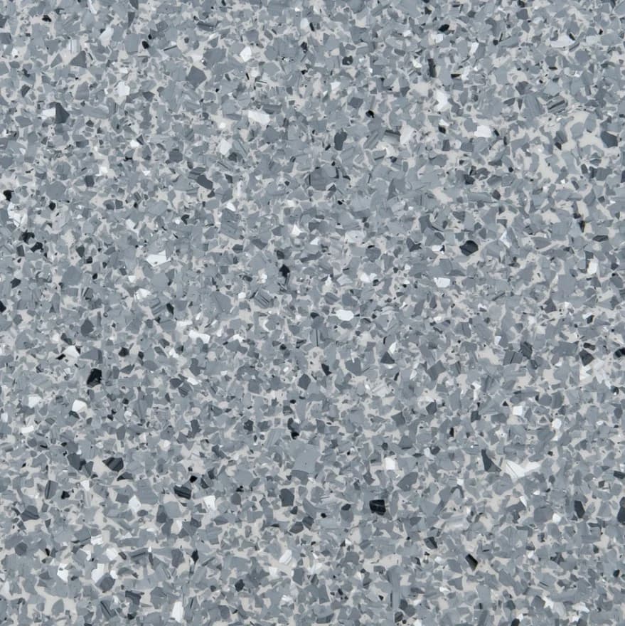 Foil epoxy flake flooring colour