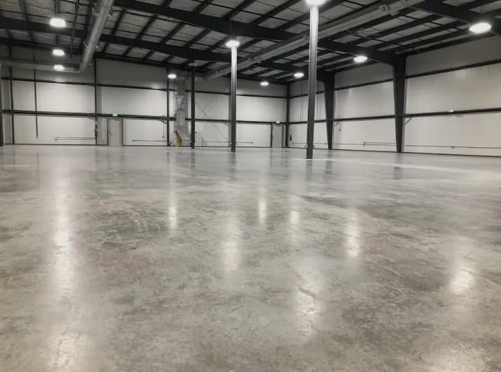 Densified and sealed warehouse concrete floor in Wangara, Perth