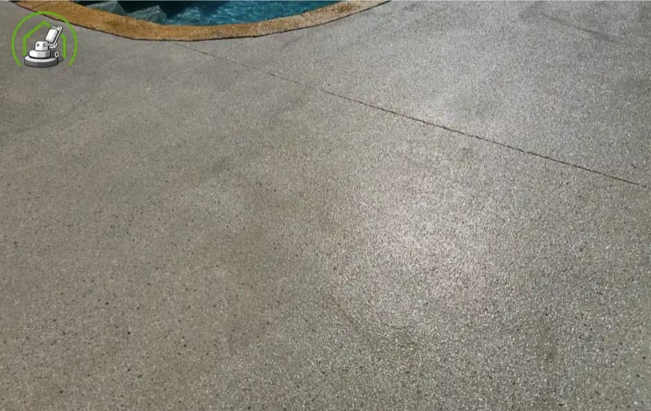 Epoxy flake pool area with sandstone aggregate installed in Mindarie, W.A