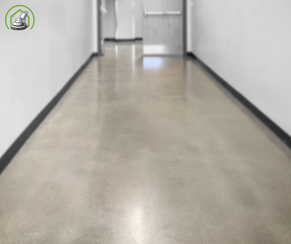 Polished concrete floor in a Duncraig home finished by Perth Concrete Care